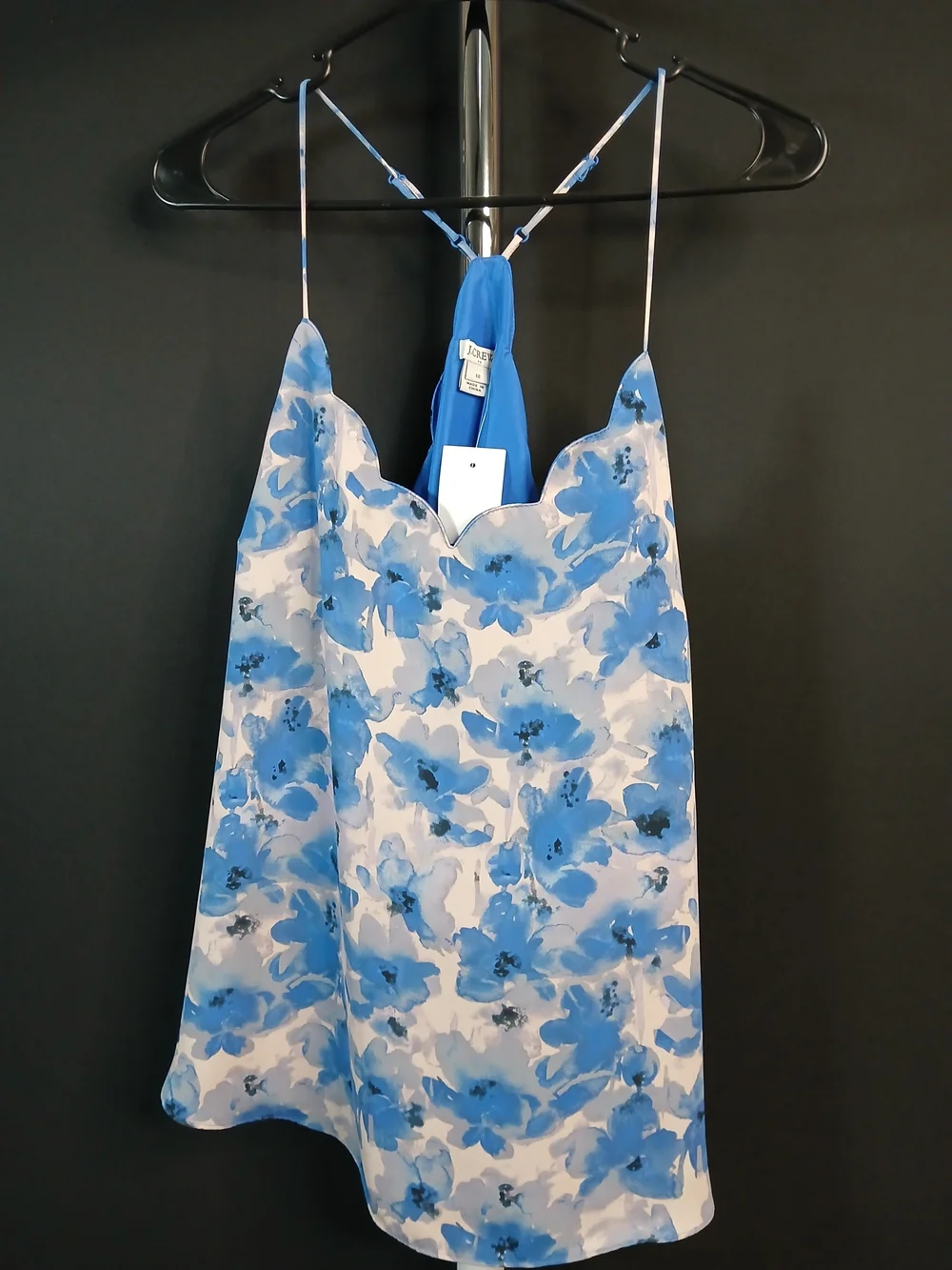 J. Crew Blue Floral Top NWT Sz 12